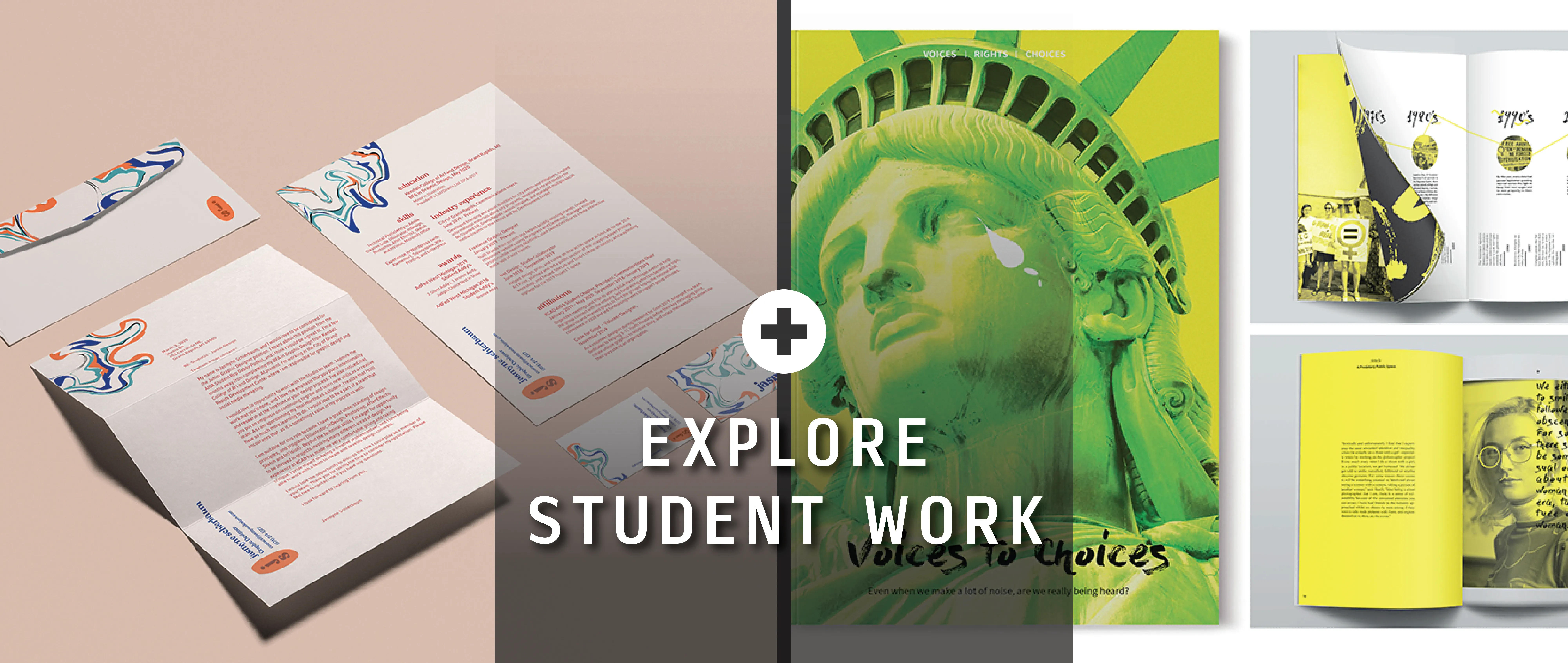 explore graphic design student work