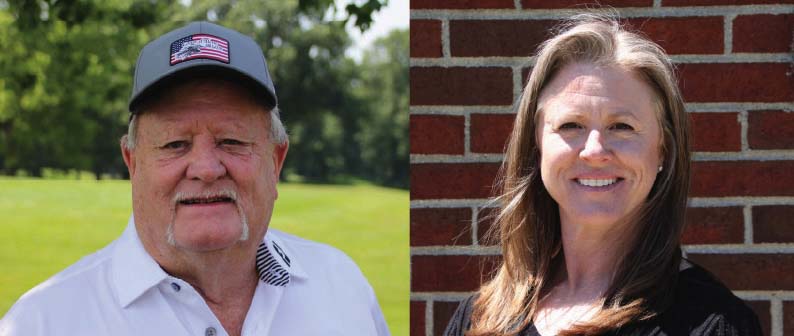 Headshots of Allison Fouch and Gary Robinson