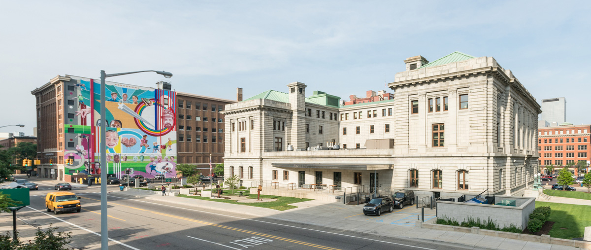 The campus of the Kendall College of Art and Design of Ferris State University in downtown Grand Rapids, Michigan.