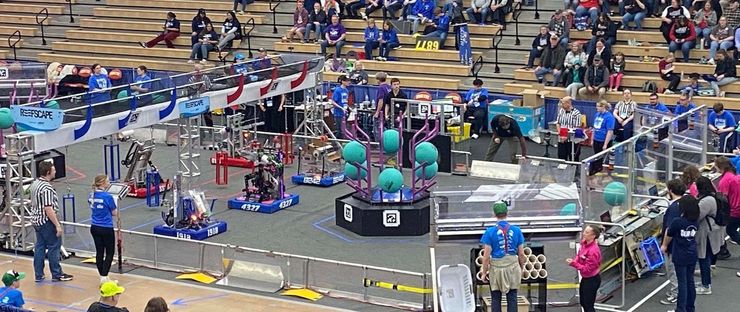 Photo of previous FIRST Robotics event