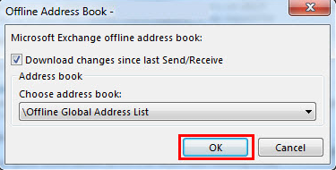 How to update your Offline Global Address Book
