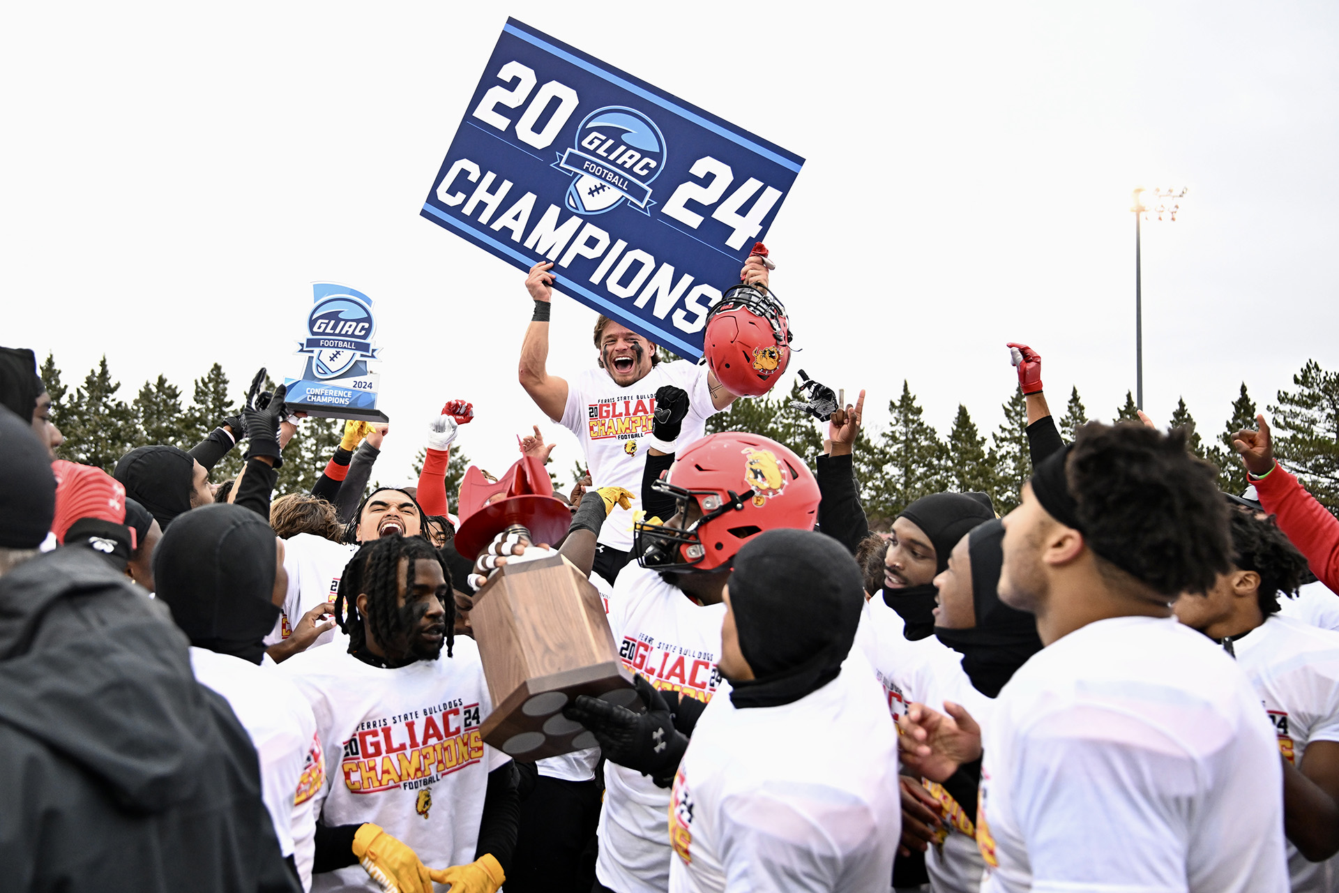 Ferris State Football Earns GLIAC Championship Tops Davenport In