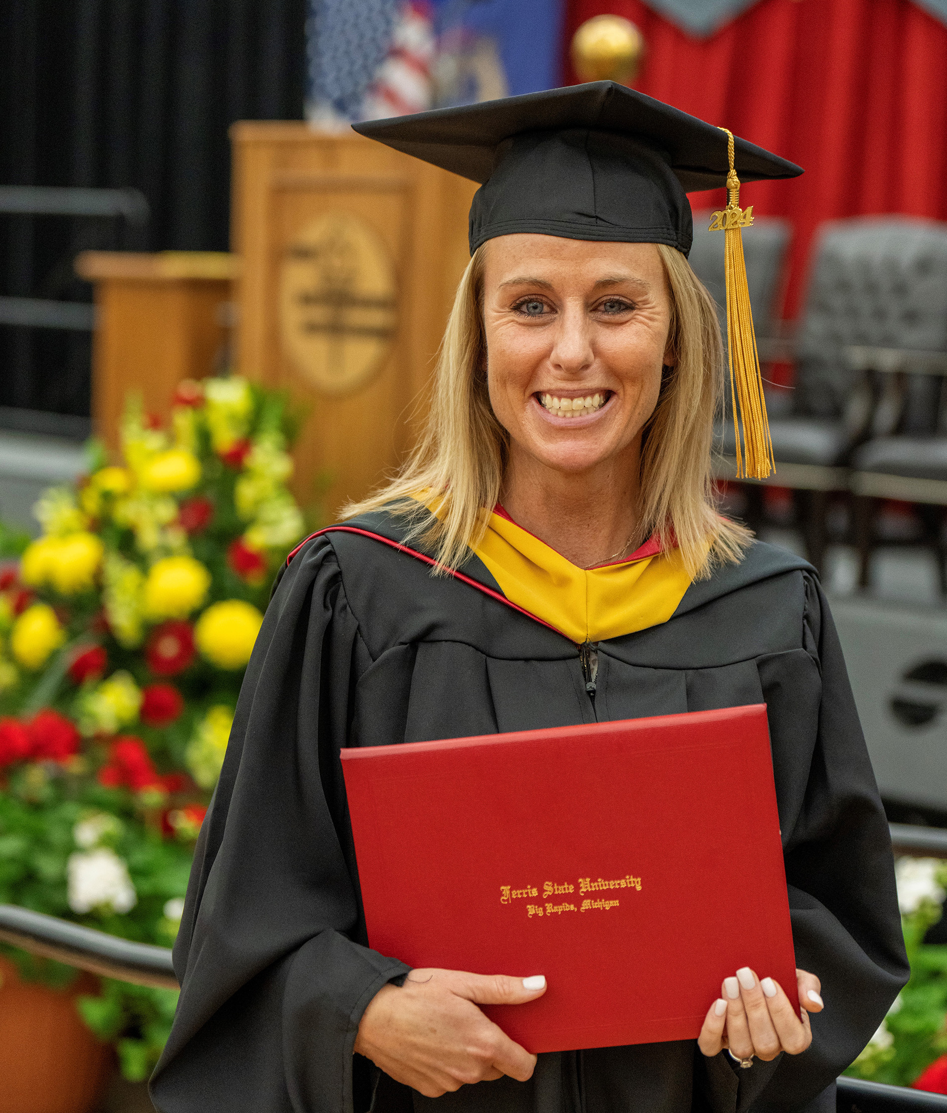 Bulldog family: New grad Lindsey Chesebro joins her parents, brother – and other relatives -- in earning Ferris State degree