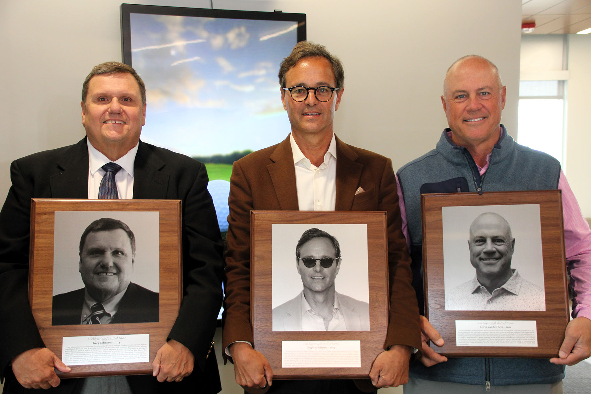 Michigan Golf Hall of Fame Class of 2024 induction ceremony at Ferris State